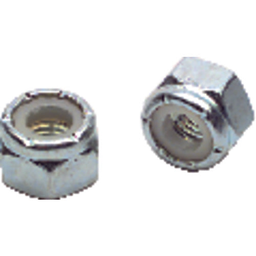 1/4″-28 - Zinc / Bright - Nylon Insert Stop Nut - Exact Industrial Supply