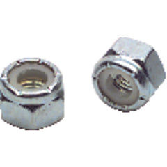 #10-32 - Zinc / Bright - Nylon Insert Stop Nut - Exact Industrial Supply