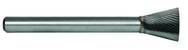 1/4 EdgeHog Back Taper Carbide Bur SN-1 Standard Alt Diamond (Double) - Exact Industrial Supply