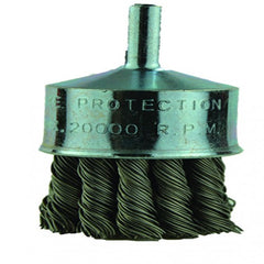‎1″ Diameter-1/4″ Shank-0.020″ Wire - End Brush - Exact Industrial Supply