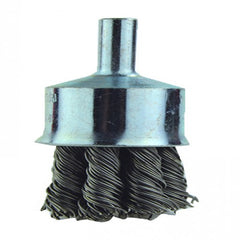 ‎3/4″ Diameter-1/4″ Shank-0.014″ Wire - End Brush - Exact Industrial Supply