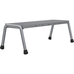 Aluminum Step Stand - 1 Step Wide Welded - Exact Industrial Supply