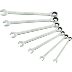 STEELMAN PRO 7-Piece Standard 144-Tooth Ratcheting Wrench Set - Exact Industrial Supply