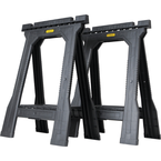 STANLEY® Junior Folding Sawhorse Twin Pack - Exact Industrial Supply