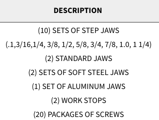 Snap Jaws - Advanced 6" Set - Part #  6PKG-100 - Exact Industrial Supply