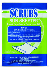 SUN SKEETERâ„¢ Insect Repellent & Sunscreen Wipes - PackageÂ of 100 - Exact Industrial Supply