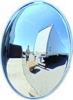 18" Dia. 3/4 Dome Mirror For Outside Corner- Polycarbonate - Exact Industrial Supply