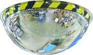 18" Full Dome Mirror With Safety Border - Exact Industrial Supply