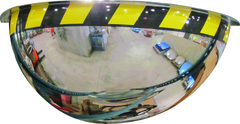 26" Half Dome Mirror-Safety Border - Exact Industrial Supply