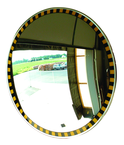 30" Outdoor Convex Mirror Safety Border - Exact Industrial Supply