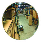 12" Indoor Convex Mirror Polycarbonate Back - Exact Industrial Supply