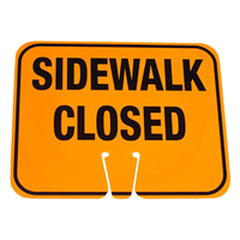 Cone Sign Sidewalk Closed - Exact Industrial Supply