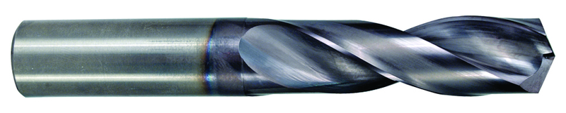 3/8 Solid Carbide 3xD Coolant Fed Drill-TiAlN - Exact Industrial Supply
