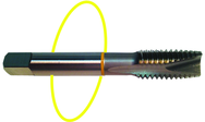 1-1/8-12 Dia. - H4 - 4 FL - Std Spiral Point Tap - Yellow Ring - Exact Industrial Supply