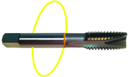 1-8 Dia. - H4 - 3 FL - Std Spiral Point Tap - Yellow Ring - Exact Industrial Supply