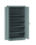 36"W x 18"D x 72"H Storage Cabinet with Adj. Shelves and Raisd Base - Knocked-Down - Exact Industrial Supply