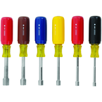 STANLEY® 6 Piece Vinyl Grip Fractional Nut Driver Set - Exact Industrial Supply