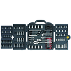 STANLEY® 1/4", 3/8" & 1/2" Drive 170 Piece Mechanic's Tool Set - Exact Industrial Supply