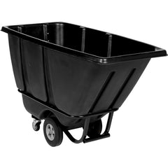 Heavy Duty Tilt Truck 1/2 Cu Yd Black - Exact Industrial Supply