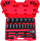 Tekton 22-Pc. 3/4" Dr Deep Impact Socket Set (Sae) - Exact Industrial Supply