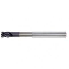 3/8x3/8x1/2x1-7/8x4 4FL Square Carbide End Mill-Round Shank-TiAlN - Exact Industrial Supply