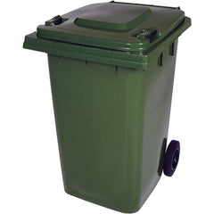 Green Poly Trash Can 95 Gal Capacity - Exact Industrial Supply