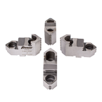 Hard Top Jaws for Scroll Chuck 5" 4-Jaw 4 Pc Set - Exact Industrial Supply