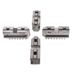 Hard Master Jaws for Scroll Chuck 5" 4-Jaw 4 Pc Set - Exact Industrial Supply