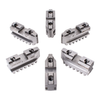 Hard Master Jaws for Scroll Chuck 12" 6-Jaw 6 Pc Set - Exact Industrial Supply
