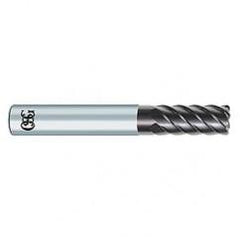 6mm x 6mm x 13mm x 50mm 6Fl 0.5mm C/R Carbide End Mill - EXO - Exact Industrial Supply