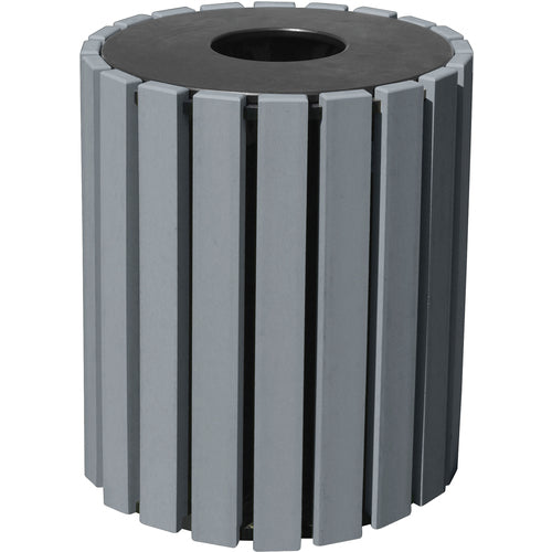Trash Receptical Poly Round 33 Gal-Char - Exact Industrial Supply