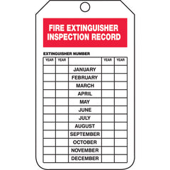 Fire Extinguisher Tag, To Use Fire Extinguisher..., 25/Pk, Cardstock - Exact Industrial Supply