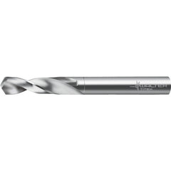 3.5 mm Dia. × 3.5 mm Shank × 20 mm Flute Length × 52 mm OAL, 3xD, 118°, 2xD Flute, External Coolant, DIN 6539, Round Solid Carbide Drill - Exact Industrial Supply