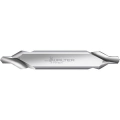 3.15 mm × 50 mm OAL 60 Degree HSS Form A Center Drill Bright - Exact Industrial Supply