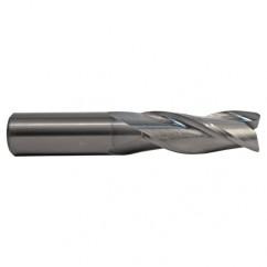 3/4 TuffCut Std. Length Center Cutting 3 Fl End Mill TiCN Coated - Exact Industrial Supply