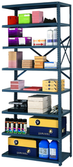 36 x 18 x 85'' (8 Shelves) - Open Style Add-On Shelving Unit - Exact Industrial Supply
