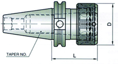 BT40 75 TG COLLET CHUCK STD LENGTH - Exact Industrial Supply