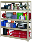 60 x 18 x 72" (5 Shelves) - Heavy Duty Boltless Storage Shelving - Exact Industrial Supply