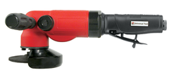 #UT8785-4 - 4" Right Angle - Air Powered Grinder - Side Exhaust - Exact Industrial Supply
