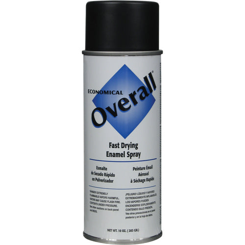 Overall Flat Black Spray Paint - Exact Industrial Supply