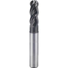 3/16″ × 3/16″ × 7/32″ × 3″ 4 Flute Square End Carbide End Mill-Plain Shank - Y-Coating