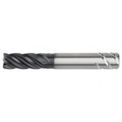 3/4x3/4x1-1/2x3-1/4x5-1/2 .030R 5FL Carbide End Mill-Weldon Shank-AlTiN - Exact Industrial Supply