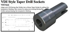 VDI Style Taper Drill Socket - (Shank Dia: 45mm) (Head Dia: 57mm) (Morse Taper #3) - Part #: CNC86 64.4083#3M - Exact Industrial Supply