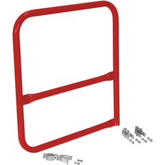 Red Pipe Safety Railing Gate-B Shaped 36x36