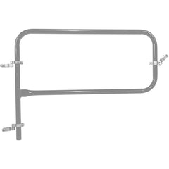 Gray Pipe Safety Railing Gate-P Shaped 48x36