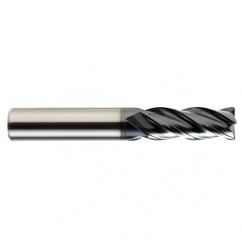 1/2 x 1/2 x 1-1/4 x 3-1/2 4Fl .125 C/R Carbide End Mill - TiALN - Exact Industrial Supply