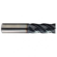 1/4 x 1/4 x 7/16 x 2-1/2 4Fl  Square Carbide End Mill - TiALN - Exact Industrial Supply