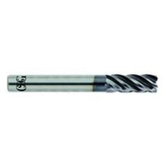 5/16 x 5/16 x 3/4 x 2-1/2 5Fl .060 C/R Carbide End Mill - TiALN - Exact Industrial Supply