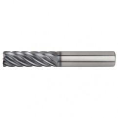 3/4x3/4x3-3/4x6 .120R 7FL Carbide End Mill-Round Shank-AlTiN - Exact Industrial Supply