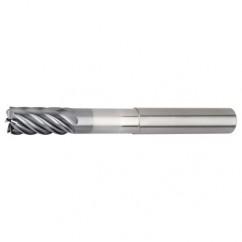1/2x1/2x1x2-3/8x4 .030R 7FL Carbide End Mill-Round Shank-AlTiN - Exact Industrial Supply